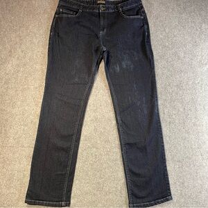 Apparel Collection Jeans Men’s Size 38 Dark Wash Straight Leg Stretch Blue Denim